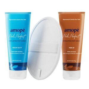 Amopé Rejuvenating Kit - Epsom Salt Foot Scrub, Coffee Foot Scrub, Foot Scrubber